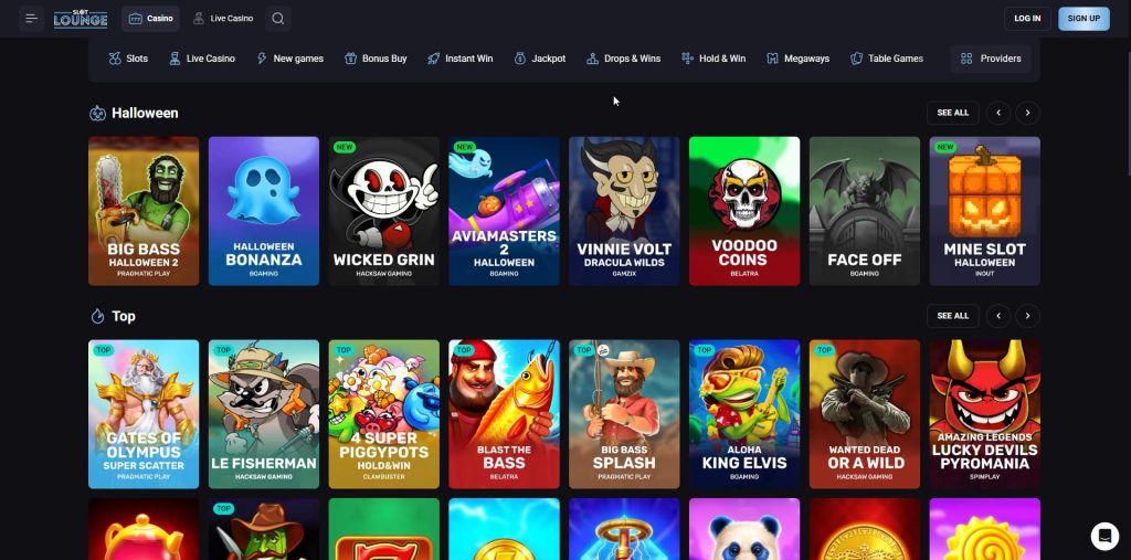 SlotLounge with BGaming documented as the studio